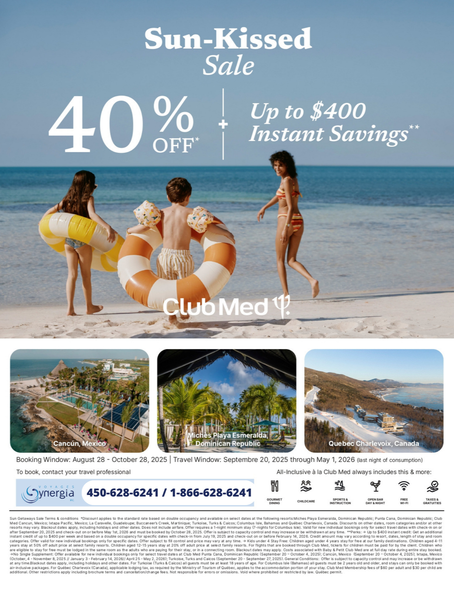 Club Med Promotions Sun-kissed Sale 40% Off + $400 Instant Savings with Aqua Terra Travel Club Med Promotions Sun-kissed Sale 40% Off + $400 Instant Savings with Aqua Terra Travel